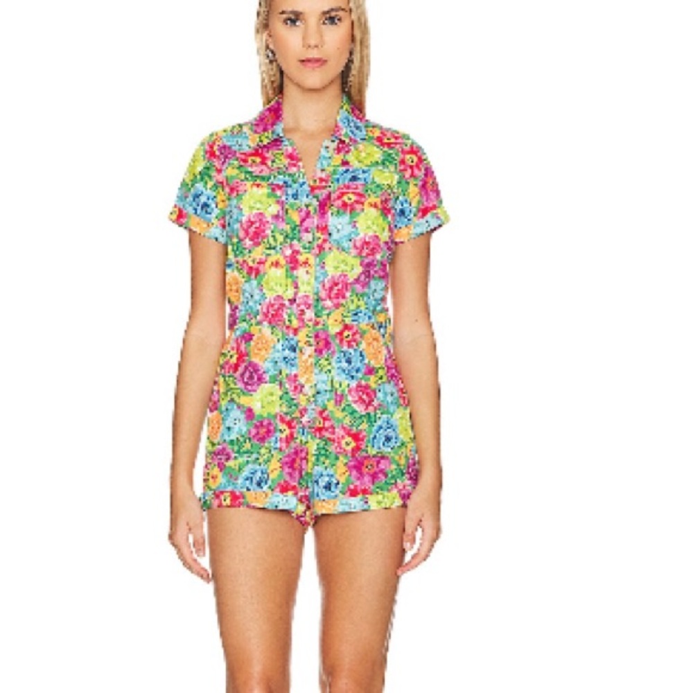 Show Me Your Mumu Cannon Floral Romper size large